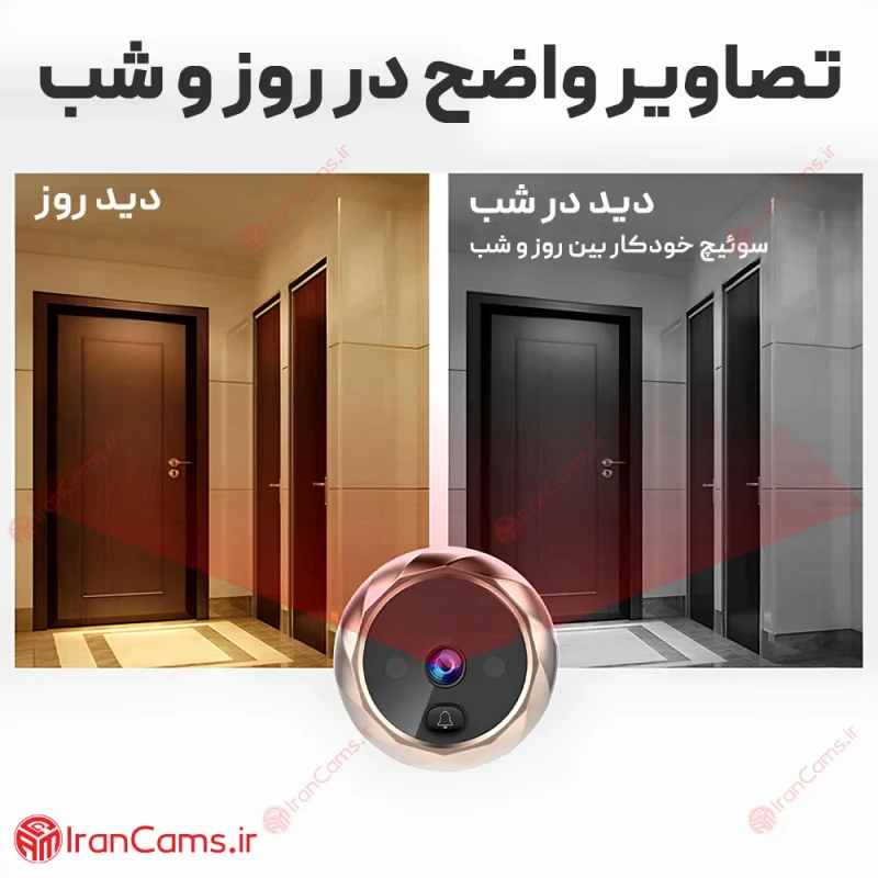 دوربین چشمی درب مانیتور دار DD1 10 دوربین چشمی درب