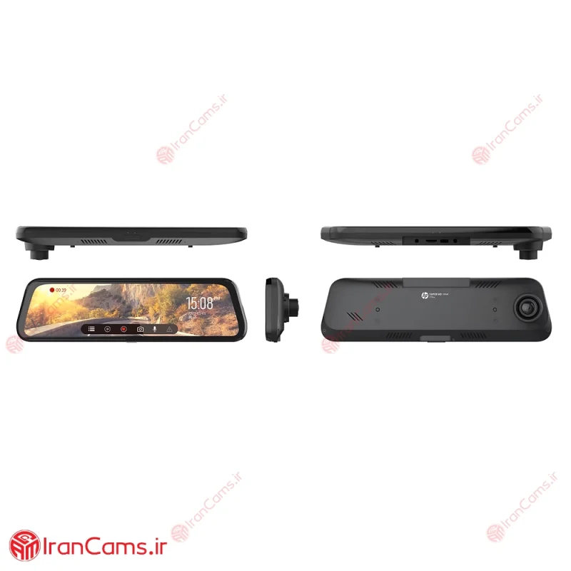 دوربین ثبت وقایع خودرو آینه ای HP مدل F799W (دو دوربین) 5 بهترین دوربین آینه ای ثبت وقایع
