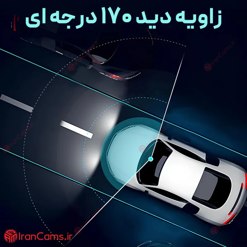 دوربین ثبت وقایع خودرو 3 لنز مانیتور دار آینه ای 10 دوربین ثبت وقایع خودرو پشت آینه