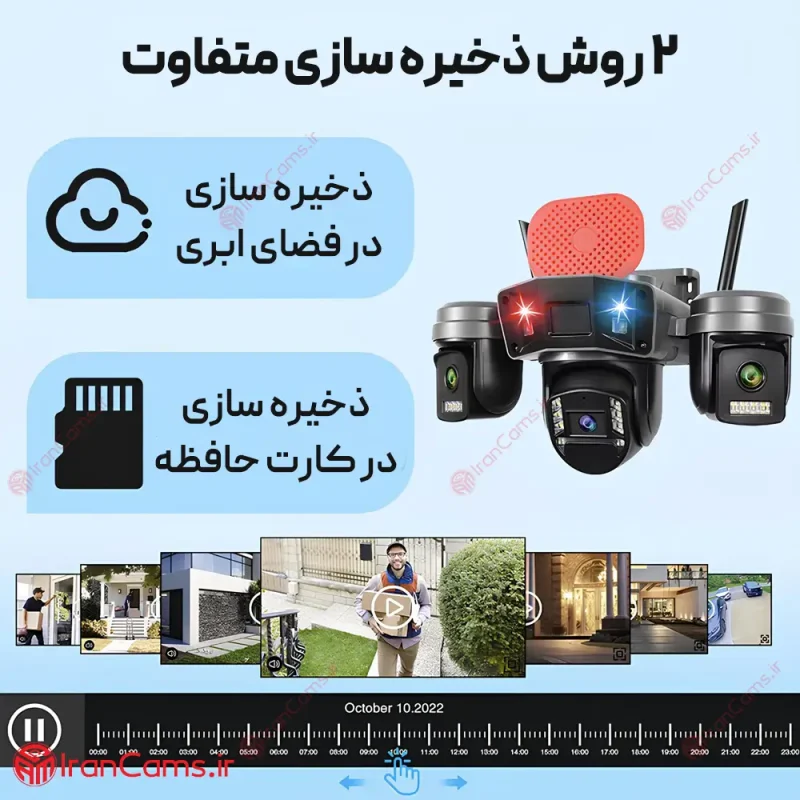 دوربین سیمکارتی سه لنز 12 مگاپیکسل O-KAM PRO مدل L4 7 دوربین سیمکارتی okam pro سه لنز