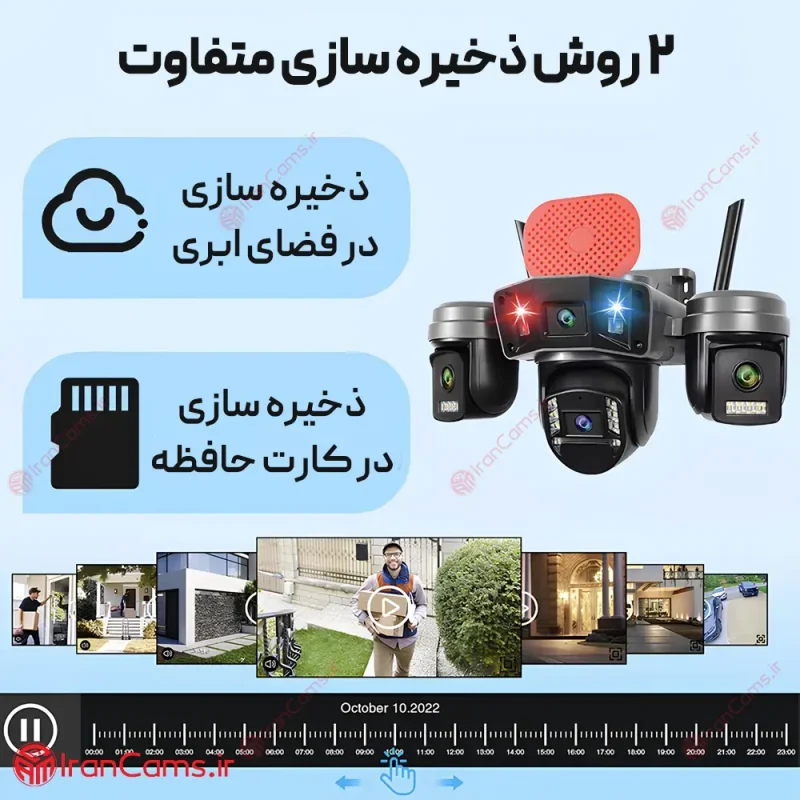 دوربین سیمکارتی چهار لنز 16 مگاپیکسل O-KAM PRO مدل L40 7 خرید دوربین اوکم پرو سیمکارتی