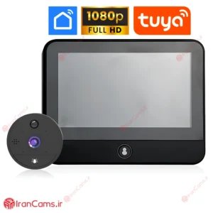 دوربین چشمی درب دیجیتال مانیتور دار TUYA S32 23 قیمت دوربین چشمی درب دیجیتال مانیتور دار TUYA S32