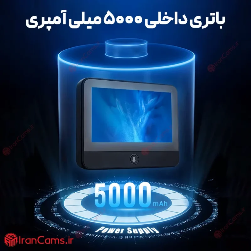 دوربین چشمی درب دیجیتال مانیتور دار tuya