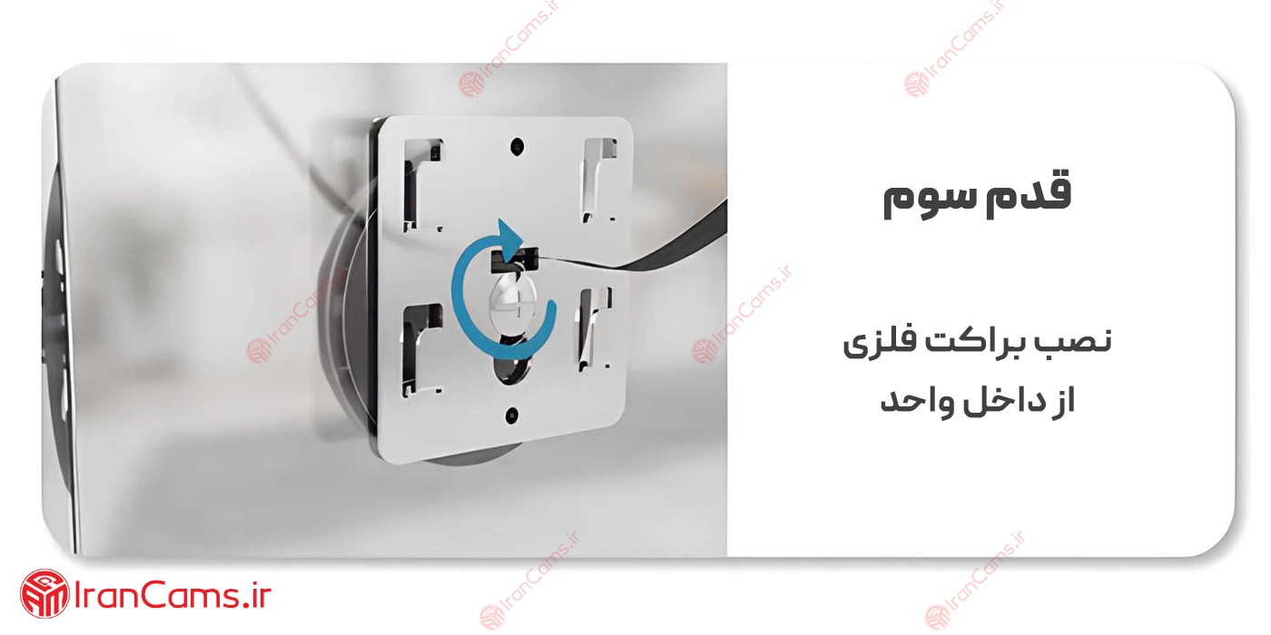 آموزش تصویری نصب دوربین چشمی درب مانیتور دار DD1 3 روش نصب چشمی دوربین دار