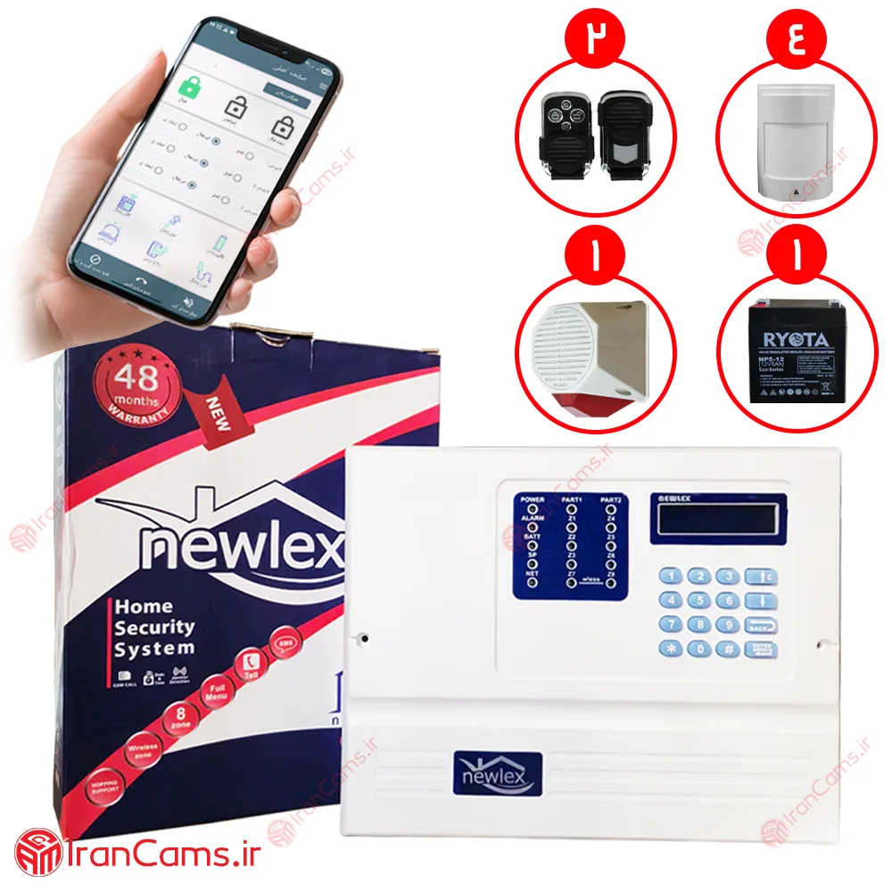 پکیج دزدگیر نیولکس NX3 مدل NC40