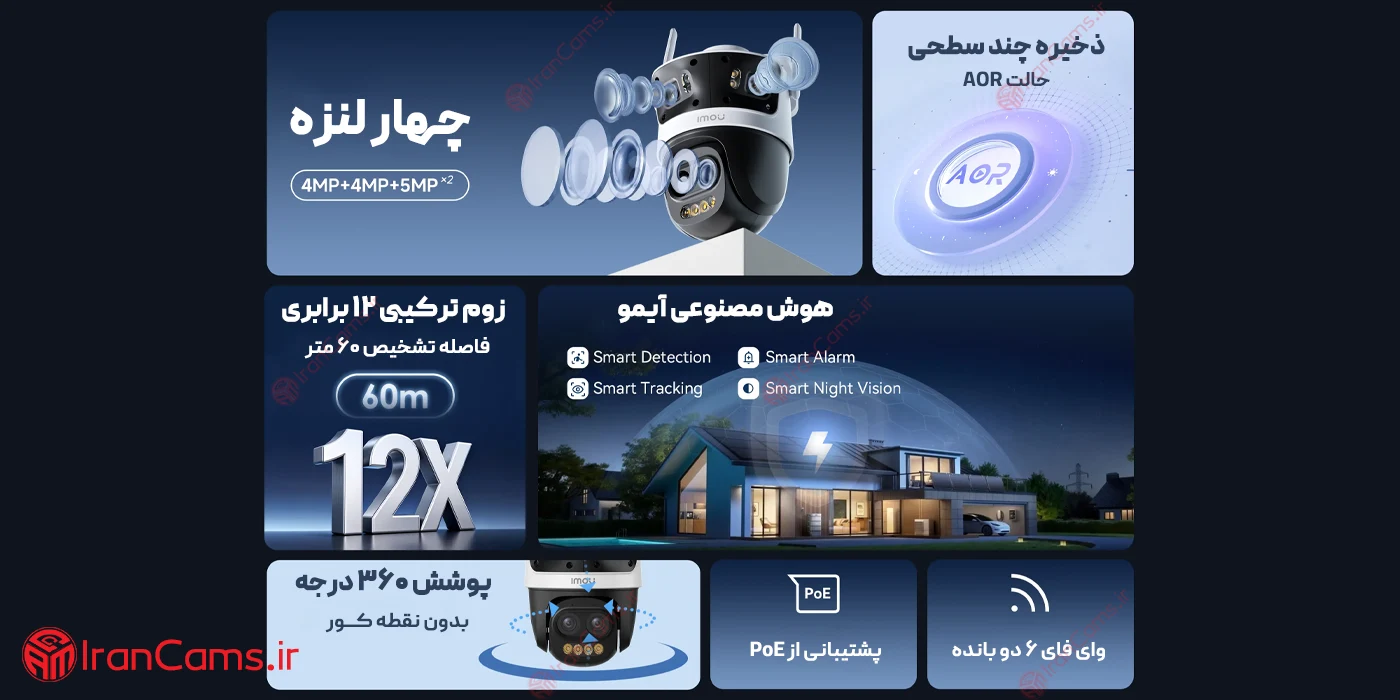 دوربین آیمو کروزر پانو زد (Imou Cruiser Pano Z 13MP (IPC-S76DP-13M0N