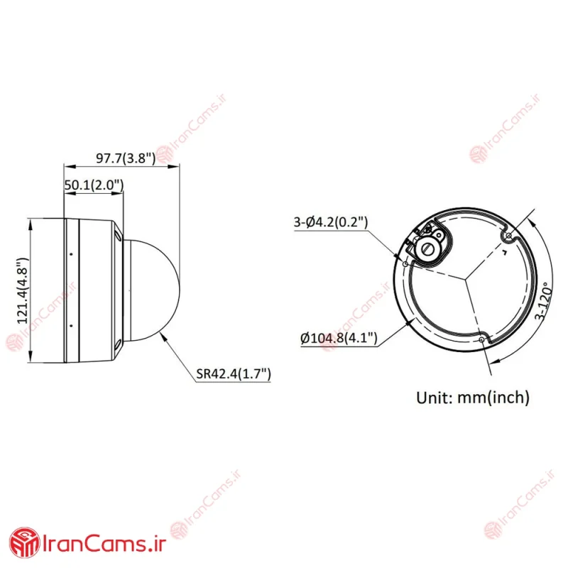 دوربین مداربسته IP دام 8 مگاپیکسل هایک ویژن DS-2CD1183G2-LIUF 7 هایک ویژن DS-2CD1183G2-LIUF