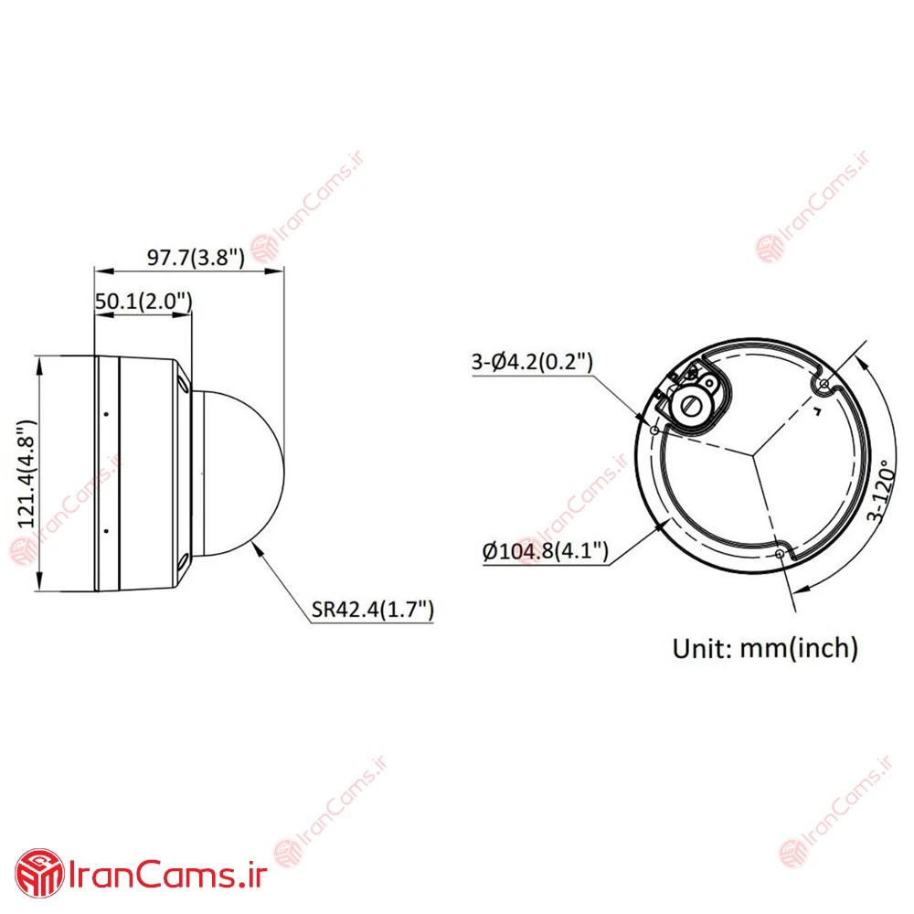 دوربین مداربسته IP دام 4 مگاپیکسل هایک ویژن DS-2CD2147G2H-LI 10 DS-2CD2147G2H-LI