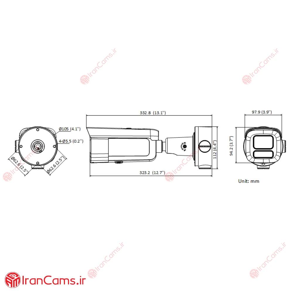 دوربین مداربسته IP بولت 8 مگاپیکسل هایک ویژن DS-2CD2683G2-LIZS2U 21 دوربین موتورایز هایک ویژن