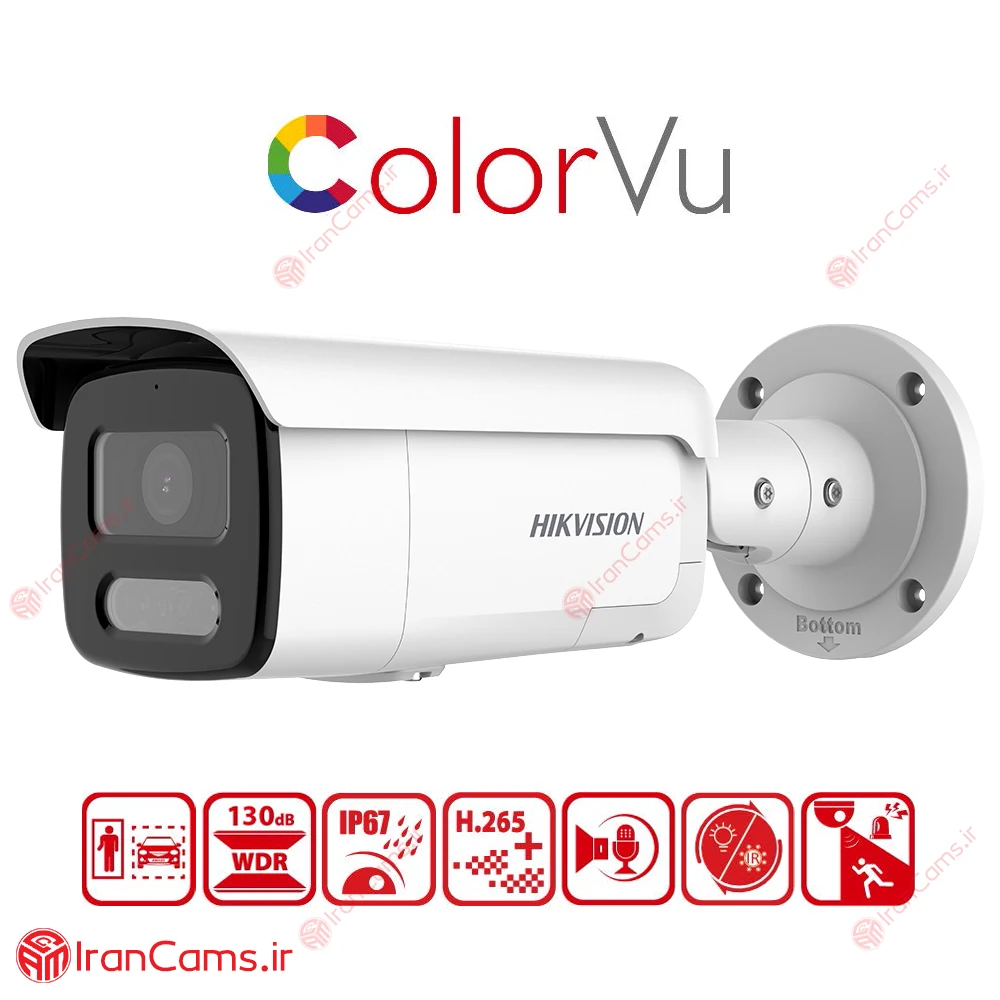 دوربین مداربسته IP بولت 6 مگاپیکسل هایک ویژن DS-2CD2T67G2H-LISU/SL 2 دوربین هایک ویژن DS-2CD2T67G2H-LISU/SL