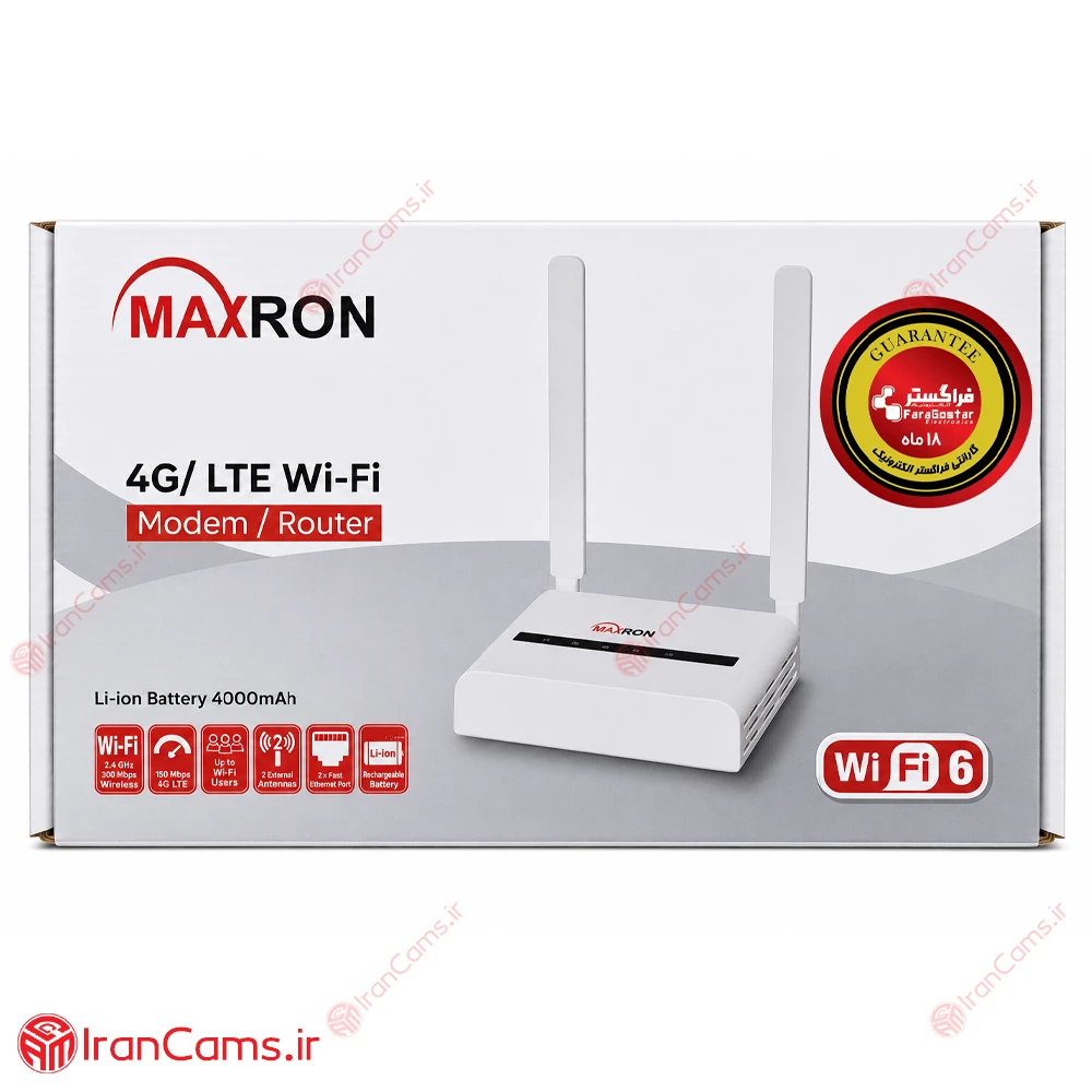 مودم سیمکارتی 4G باتری دار مکسرون مدل MMM-DP4200B 3 مودم سیمکارتی 4G باتری دار مکسرون مدل MMM-DP4200B