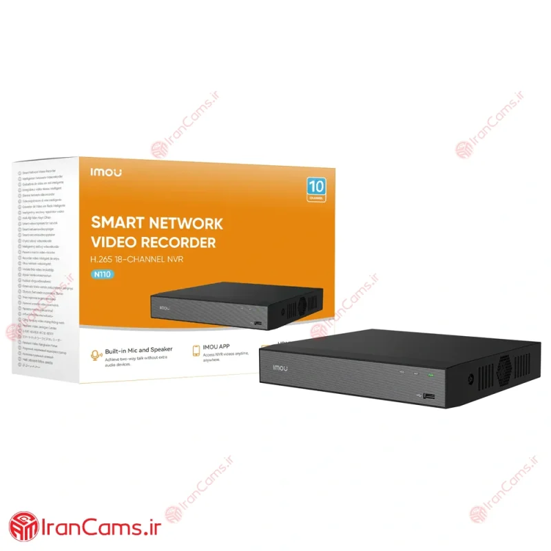 دستگاه ضبط تصویر 10 کانال سیمی آیمو NVR-N110-8A0E 4 IMOU NVR-110-8A0E