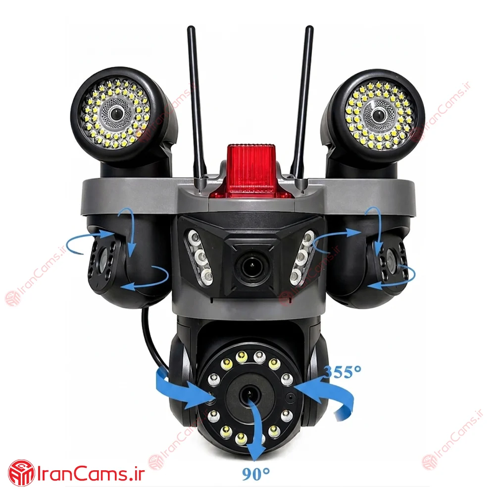 دوربین سیم کارتی 3 لنز 12 مگاپیکسل O-KAM PRO مدل AD-QQ881-WP 16 دوربین سه لنزه آژیر دار