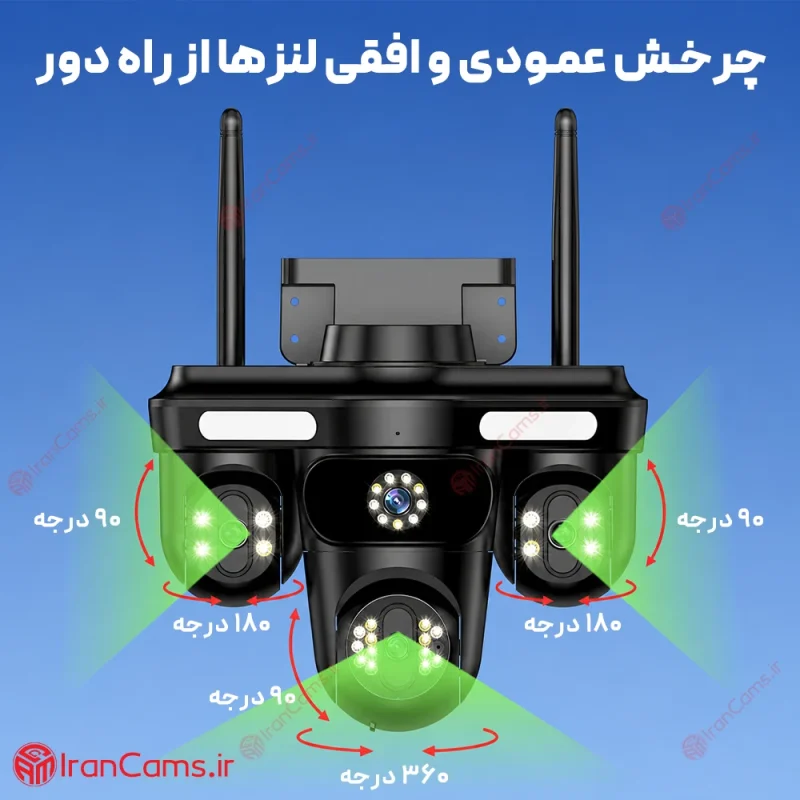 دوربین سیم کارتی 3 لنز 12 مگاپیکسل O-KAM PRO مدل AD-WQQ-871 5 دوربین سه لنز سیمکارتی اوکم