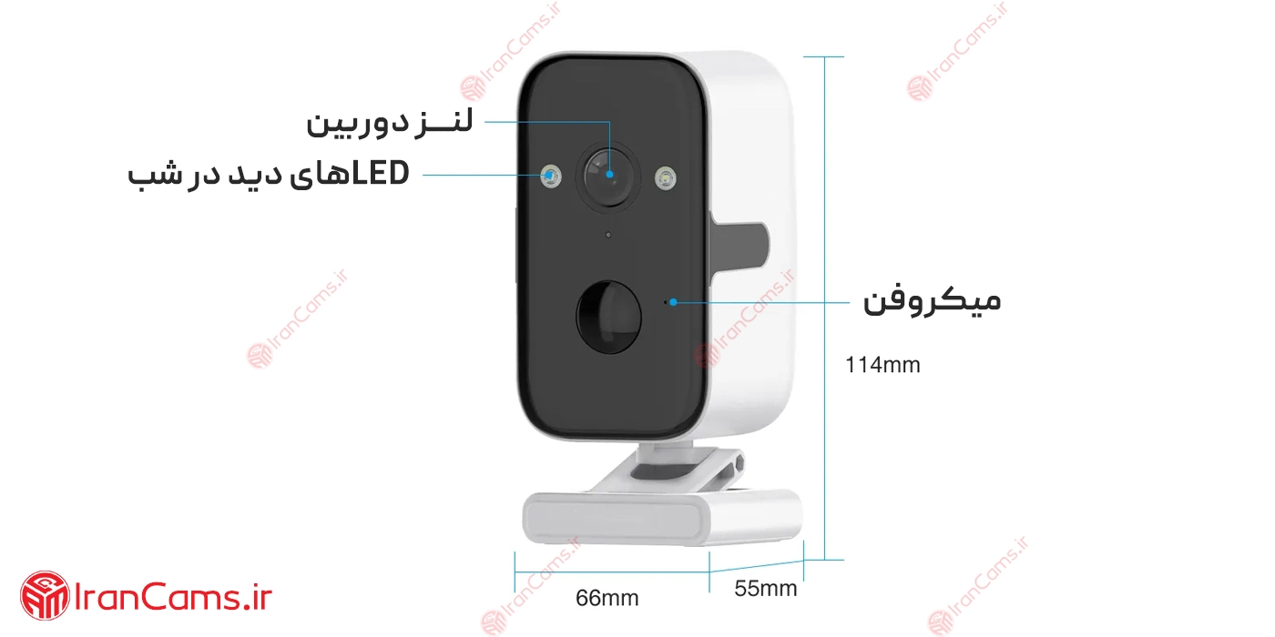 دوربین سیمکارتی باتری خور چرخشی 3 مگاپیکسل O-KAM PRO مدل T6 11 دوربین باتری خور سیم کارتی