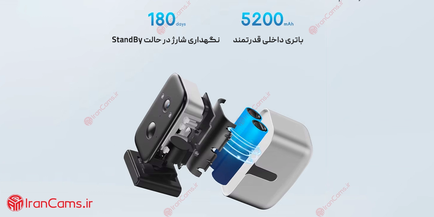 دوربین سیمکارتی باتری خور چرخشی 3 مگاپیکسل O-KAM PRO مدل T6 15 دوربین کوچک رم خور شارژی