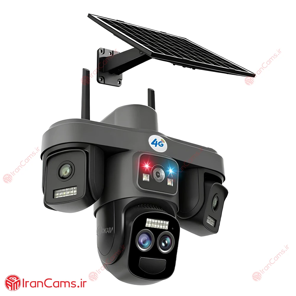 دوربین سیمکارتی خورشیدی سه لنز 12 مگاپیکسل زوم دار O-KAM PRO مدل TZ8 2 دوربین سولار OKAM PRO