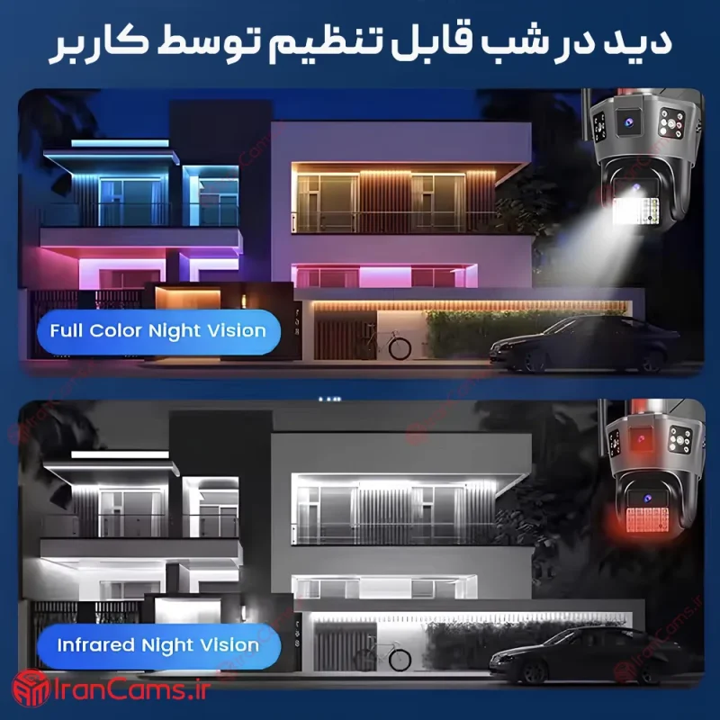 دوربین سیم کارتی دو لنز 4 مگاپیکسل سرور داخلی مدل SD39 5 دوربین سیمکارتی سرور داخلی
