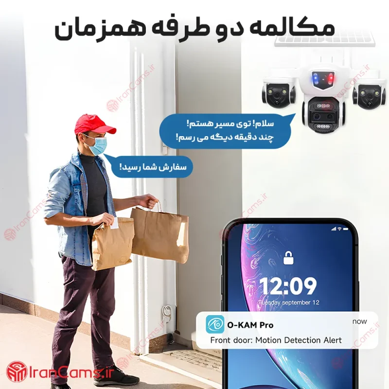 دوربین ۳ لنز خورشیدی