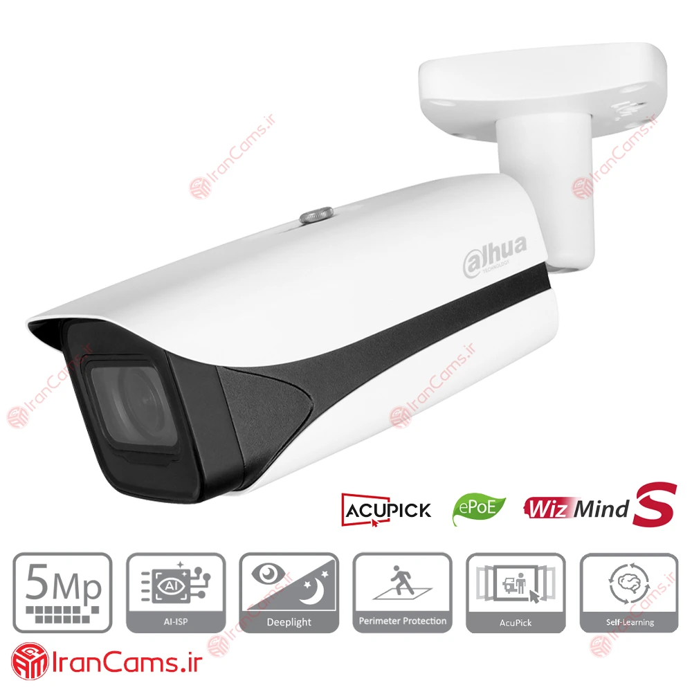 دوربین مداربسته IP بولت 5 مگاپیکسلی داهوا DH-IPC-HFW5541E-Z5E 10 دوربین مداربسته IP بولت 5 مگاپیکسلی داهوا DH-IPC-HFW5541E-Z5E