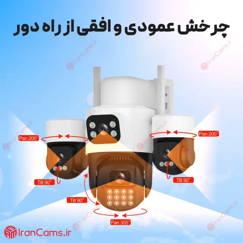 دوربین سیم کارتی 4 لنز 16 مگاپیکسل HiEasy مدل BT-HD66X4Q-WG-SL