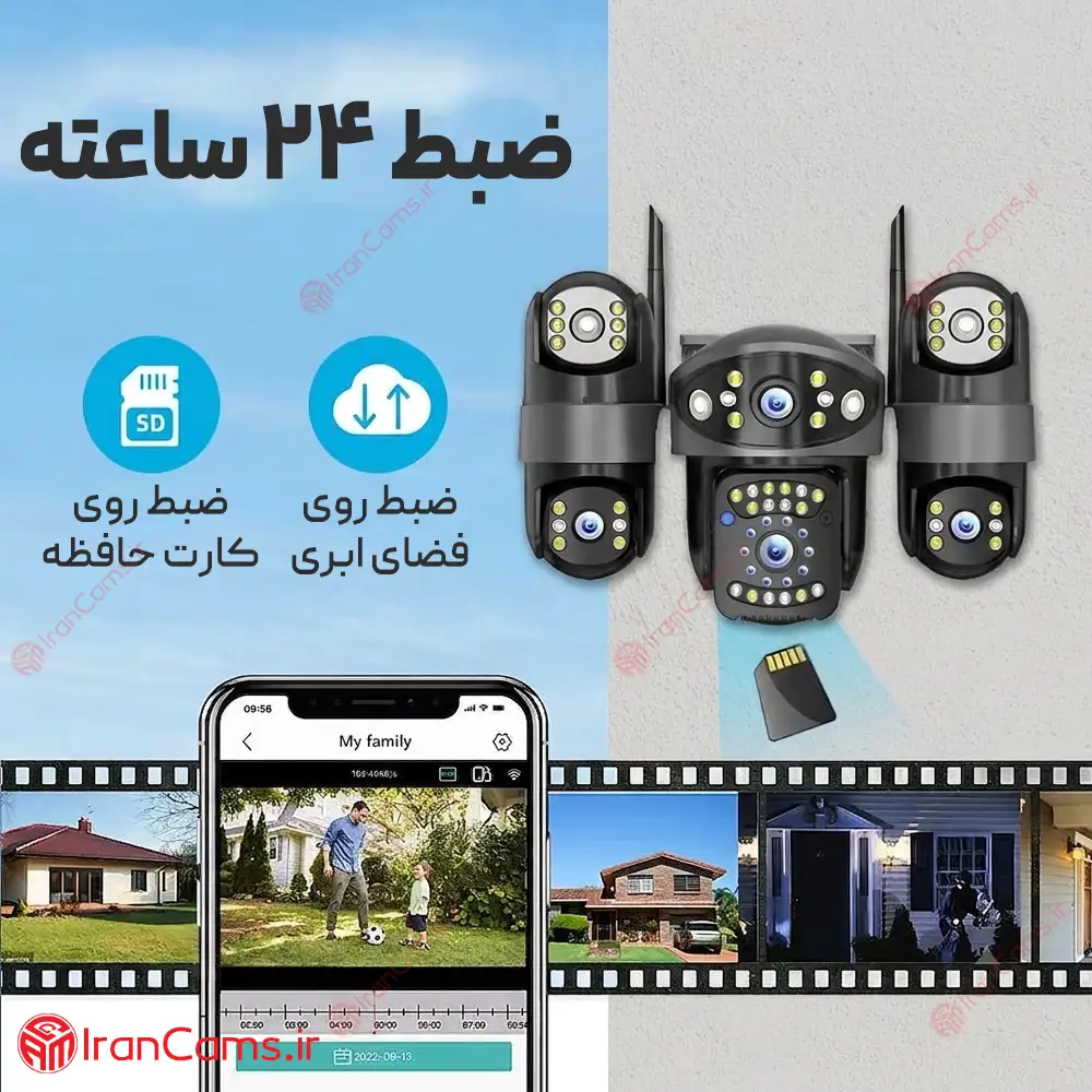 دوربین سیم کارتی 3 لنز 12 مگاپیکسل O-KAM PRO مدل WQQ868-WP 31 قیمت دوربین okam pro