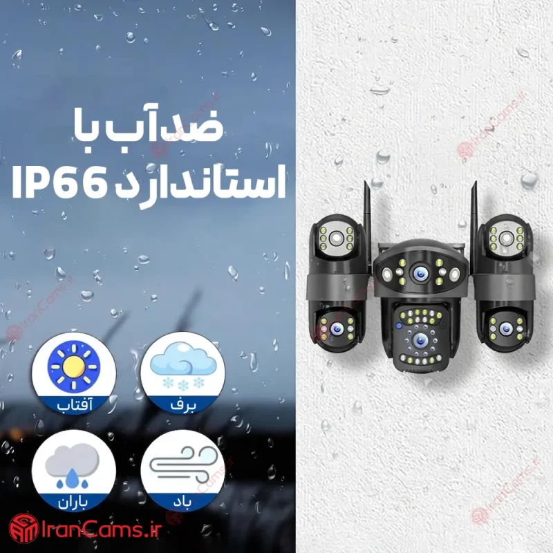دوربین سیم کارتی 3 لنز 12 مگاپیکسل O-KAM PRO مدل WQQ868-WP 6 دوربین سیم کارتی okam