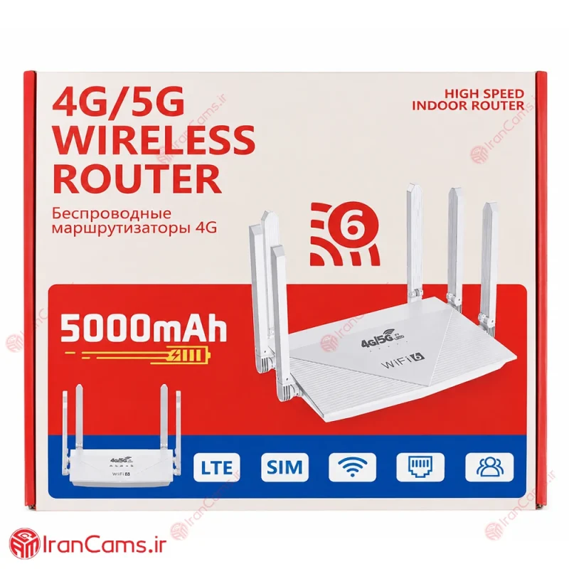 مودم سیمکارتی رومیزی 4G مدل WR900 5 مودم سیمکارتی همراه اول
