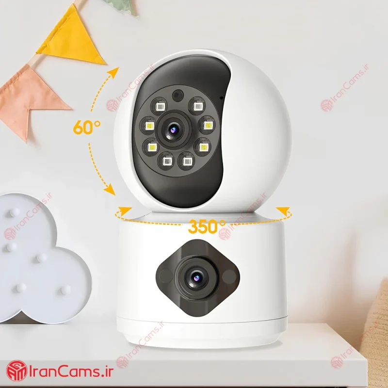 دوربین بی سیم بیبی کم دو لنز 10 مگاپیکسل Tuya مدل SQ001 6 دوربین تویا