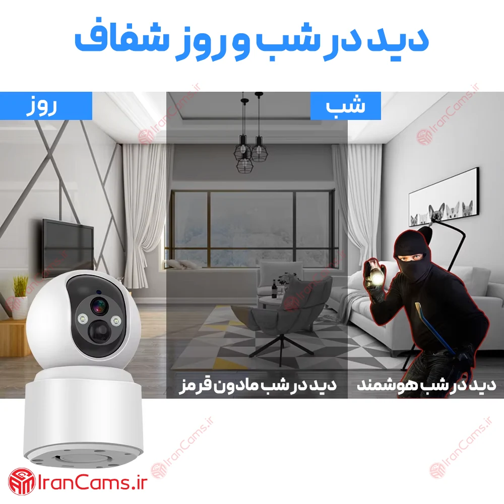 دوربین شارژی سیم کارت خور V380 PRO مدل VQ001 16 قیمت دوربین باتری خور سیم کارتی