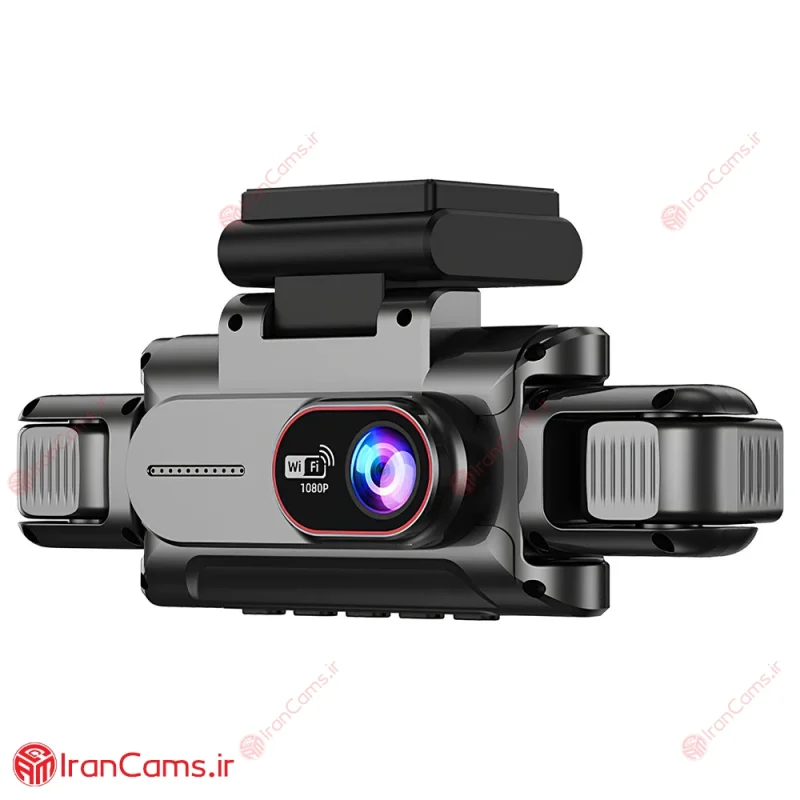 دوربین ثبت وقایع خودرو 360 درجه وای فای 4 لنز مانیتوردار مدل 4K-FI 4 دوربین ثبت وقایع وای فای دار 4 لنز