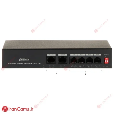 قیمت سوییچ 6 پورت PoE داهوا DH-PFS3006-4ET-36