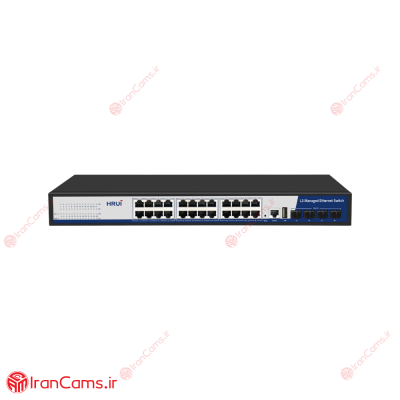 سوییچ شبکه 24 پورت HRUI مدل HR-SWTG3424S