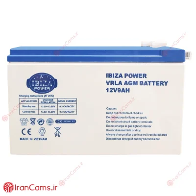 باتری 12 ولت 9 آمپر IBIZA