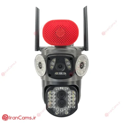 دوربین مینی اسپید دام بی سیم سه لنز V380 مدل A4H-3