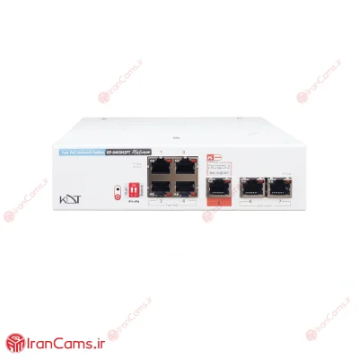 سوییچ شبکه 7 پورت POE کی دی تی KDT KP-0403H2FT