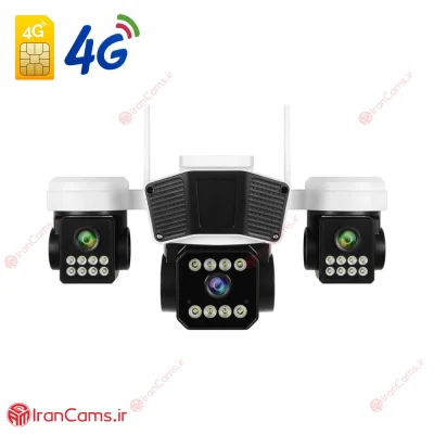 دوربین بی سیم سیمکارتی سه لنز O-KAM Pro مدل L3-4G
