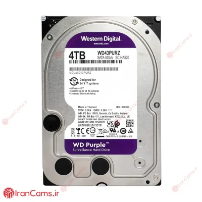 قیمت هارد وسترن بنفش 4 ترابایت